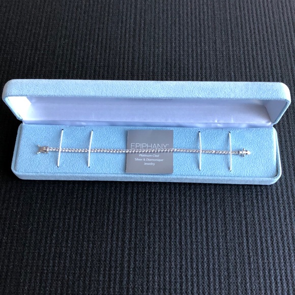 QVC Epiphany diamonique tennis bracelet - Picture 1 of 4